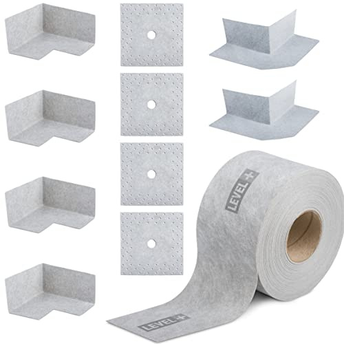Bandset Dichtset Dichtband Innenecken Wandmanschetten Abdichtung unter Fliesen für Innen Außen Dusche Bad Balkone Set G8