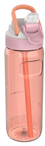Kambukka Vattenflaska med sugrör – modell LAGOON MANGO TANGO – 750 ml – vattentät – fläck- och luktresistent – hållbar och stötsäker – diskmaskinssäker – drickflaska med sugrör