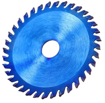 SEIDER 1pc 85mm Saw Blade 24/30/36T Blue Coated Mini Circular Saw Blade 85x10/15mm Carbide Cutting Disc TCT Saw Blade for Wood(85x10X36T)