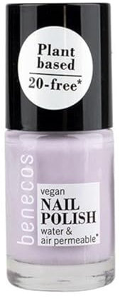 Benecos 20-Free Vegan Nail Polish lovely lavender - pflanzenbasierter Nagellack - schnelltrocknend & langanhaltend - wasserdurchlässig - angereichert mit Biotin - 5ml