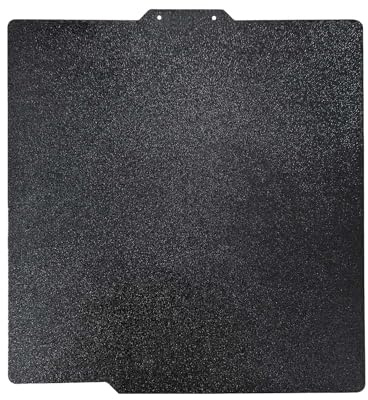 IdeaFormer Doppelseitig Schwarz Texturiert PEI Federstahl-Druckplatte 257x257mm, geeignet für Drucker mit 257x257 mm Heizbett für Bambu Lab X1 X1C X1E P1P P1S A1