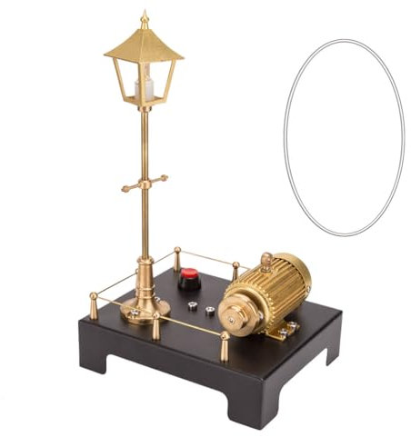 CreativeBlocker Dampfgenerator Modell, Mini Retro Dampfmotor & Lampen Szenen Modell, Geeignet für Dampfmaschinen Modell, EIN Tolles Experimentelles Lernspielzeug