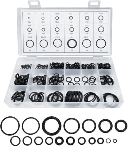EIHI 225 pièces Assortiment de Joints Toriques en Caoutchouc,Joint torique karcher O Ring D'etanchéité Universels, 18 tailles Dimensions 3-22mm pour Plomberie, Injecteur ou Robinet, etc.
