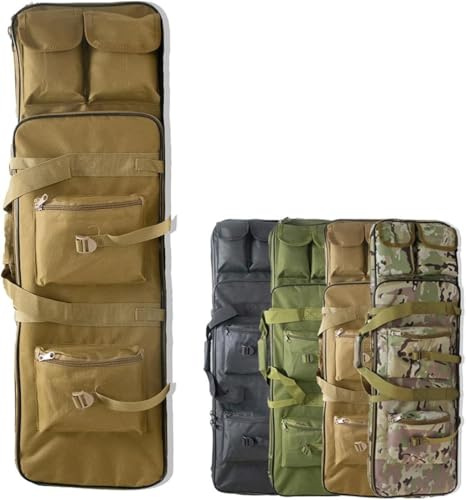 Waffenkoffer Für Langwaffen Futteral Langwaffen Gewehrkoffer Taktische Gewehrtasche Taktische Waffentasche Armee Airsoft wasserdichte Langwaffentasche Futteral E,81CM