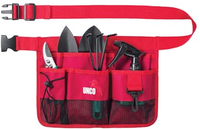 UNCO- Gardening Belt, Garden Tool Belts for Men, Waist Apron with Pockets