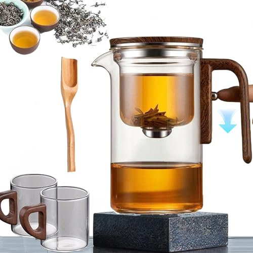 Bypierce - Tetera Enchanti, The Piercé Pot, nueva olla infusora de té 2025, tetera mágica con infusor con colador e infusor, preparación 3 en 1, filtro y vertido (720 ml)