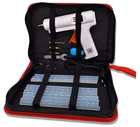 RUHEN Pistola per Colla a Caldo Pistola per Colla a Caldo Termostato 150w Ugello sostituibile Pistola per Colla Industriale Kit di Riparazione Fai da Te Stick di Colla Ues da 11 mm