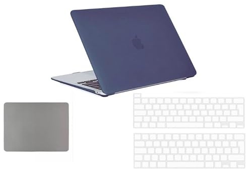 Funda compatible con MacBook Pro de 13 pulgadas M2 M1 2024-2016 M2 M1 A2338 A2289 A2251 A2159 A1989 A1706 A1708 con/sin barra táctil, funda protectora de plástico rígido para teclado, alfombrilla de