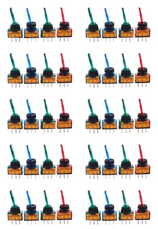 Remingtape 40 12 V DC 20 A ljus illuminerad brytare kontroll bil båt dash SPST på/av