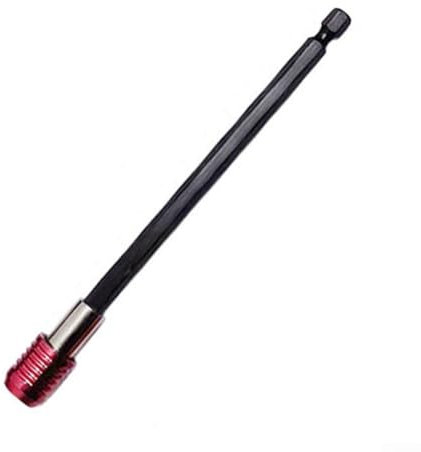 Lecreatekit 14 Inch Magnetic Bit Holder Extension for Electric Drill, Screwdriver and Pneumatic Tools 1/4 Inch Quick Change Hex Shank (150mm)