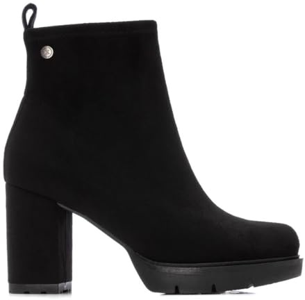 XTI - Botín Mujer Negro - Calzado Cómodo y Versátil - Moda casual - Modelo 14457902 (Talla 40)