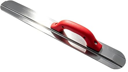 Truelle à main en magnésium, extrémité ronde 24 pouces (610 x 79,4 mm), grande truelle de finition pour plâtre et doublage sec du béton