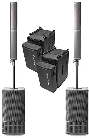 2x dB Technologies ES 1002 1800W Active Array Speaker Sound System inc copertura