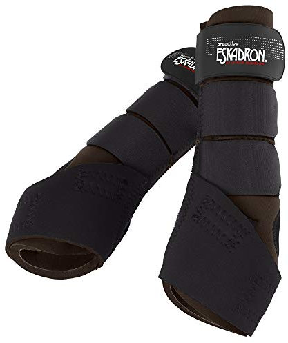 Eskadron Pro Active Gamaschen - Hinterbeine 2er Set, Größe:XS, Farbe:Darkbrown