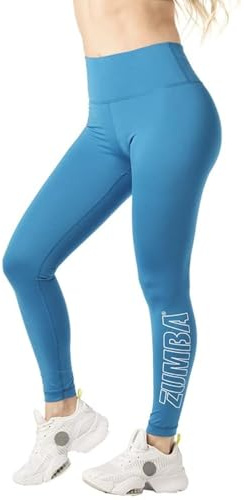 Zumba Soft Leggings, Blu Lightning, XS Donna