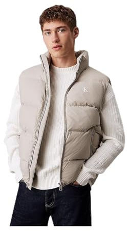 Calvin Klein Men’s Essential Down Quilted Gilet, Grey (Flint Gray), S