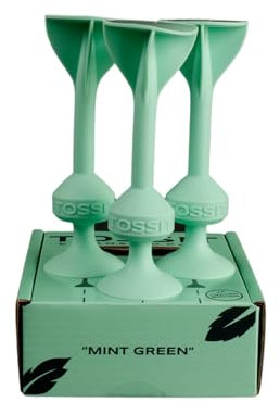 TOSSIT Spiel Saugnapf Darts, Indoor Outdoor Drinnen Draußen, Boccia, Petanque, Wurfspiel, Nachhaltig langlebig Silikon, Boden oder Wand, Limited Edition Expansion Pack, Mint Green