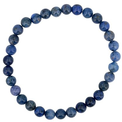 Taddart Minerals – 6 mm Kugel Armband aus natürlichen Edelsteinen auf elastischem Nylonfaden aufgezogen - handgefertigt