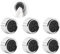 6 PCS Kitchen Tea Towel Holders, Self Adhesive Tea Towel Hooks, Teas Towel Holders for Kitchen, Push in Suction Kitchens Holders, Towels Holders for Kitchens Bathroom Home Campervan Motorhome