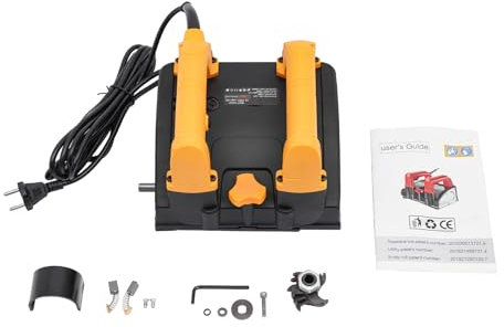 Elektrisk handhållen vägghyvel, 1200 W, 220 V, power hyvelmaskin med verktygslåda, rullhyvelmaskin, bärbar betongverktyg för skopa av gips, vittvätt, färg, gips