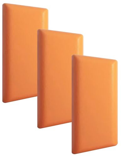 KUANGGE Lot de 3 Panneaux muraux rembourrés, Autocollants muraux Anti-Collision, éponges de Protection Murale Souples, Papier Peint décoratif pour tête de lit (Couleur : Gris Clair, Taille : 20 x 50