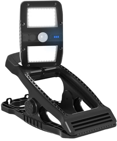 ETUCYNG Klemmbare Solarlampen Für Draußen - Wasserdichte Solarlichter Für Den Außenbereich,360 Grad Drehbar Clip Lampe Für Garten Weg Tor Terrasse Garage