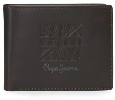 Pepe Jeans Denver Billetero con Monedero Azul 11,5x8x1 cms Piel by Joumma Bags