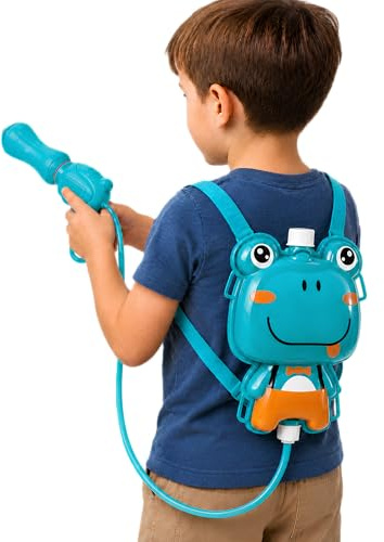 Pistola ad Acqua Zainetto Mitra ad Acqua Zaino con Serbatoio Fucile ad Acqua Spruzza Acqua Mitra Fucile Spruzza Acqua Water Sprinkler Soaker Pistole ad Acqua Water Gun,SOGGETTO CASUALE (Zaino cm23)
