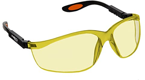 NEO TOOLS Schutzbrille Arbeitsschutzbrille mit Schaumstoffeinlage | Schlagfest UV, Seitenschutz, In verschiedenen Ausführungen