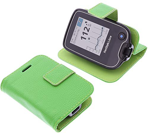foto-kontor Borsa per Abbott Freestyle Libre 2 Book Style Copertina Verde di Protezione