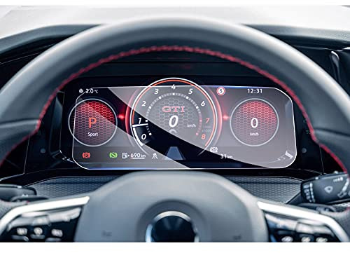 GAFAT Compatible avec VW Golf 8 8.5 MK8 2020-2025 2026 10,25 Digital Cockpit Film de Protection d'Écran, Golf 8 GTI R Variant Film en Verre Trempé pour Digital Cockpit, 9H Anti-rayures