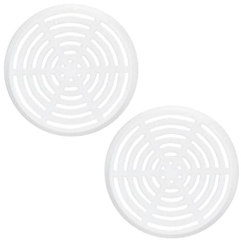cyclingcolors 2x Grille d'aération ventilation plastique 65mm cache perforé avec bord à encastrer