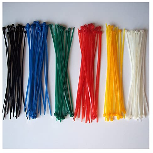 Collier De Serrage Cadres de câbles colorés de 200pcs Cadre de boucle réutilisable Cadre de nylon blouse nylon black Serre Cable (Color : Yellow 50pcs 8x300)