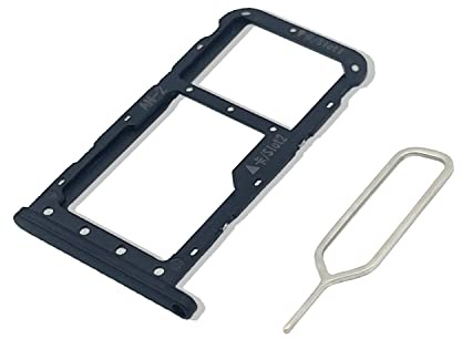 Eonpam SIM Kartenrahmen für (Huawei P20 Lite) Originale Qualität Ersatz Karten rahmen Inkl SIM Kartenschlitz Pin(Schwarz)