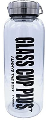 CH SY JL Botella Agua Botella de Agua Jarra De Vidrio con Filtro De Acero Inoxidable, Botellas para Beber para Viajes Al Aire Libre/Deportes/Escalada (1 L, 1,5 L, 2 L) Garrafa Agua Botellas de Agua