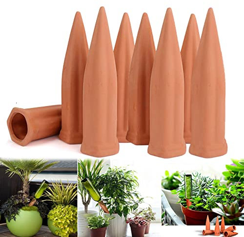 Sistema de Riego Automático, MKNZOME 8 Piezas Riego por Goteo Botella Set Autorriego para Macetas Kit Riego de Plantas paraJardín Terraza Invernadero Flores Plantas