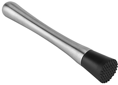 Yosoo Health Gear Cocktail Muddler, Stainless Steel Bar Muddler, Drinks Muddler, Muddling Stick Mojito Masher Fruit Mixer Cocktail Stirrers Ice Crusher DIY Barware Tool