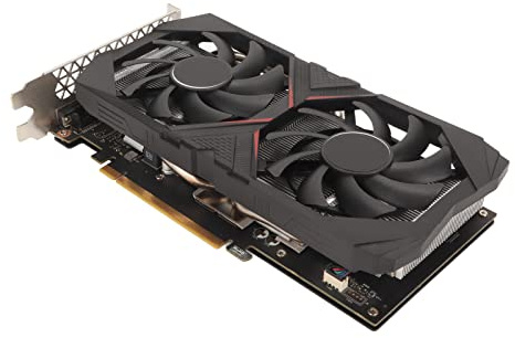 Yitre Carte Graphique de Jeu, Interface Multimédia HD RTX 2060S 8G GDDR6 Prise en Charge de la Carte Graphique DP DVI D avec 2 Ventilateurs de Refroidissement pour Ordinateur de Bureau