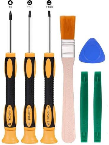 Fixinus Set di cacciaviti T6 T8 T10, 7 cacciaviti magnetici di precisione, compatibili con PS5, PS4, PS3, Xbox One, controller Xbox 360, MacBook