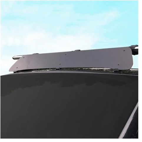 Auto Gepäckträger 85/97/106/114/125 cm Dachgepäckträger Winddicht Halterung Traversenstangen Sport Verkleidung Windabweiser Aerodynamischer Lärm Dachträger Auto (Größe: 114cm)