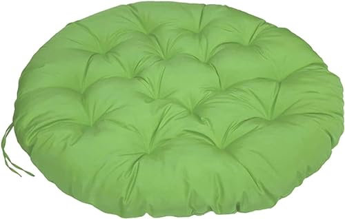 LIVEDOLLS Papasansessel Kissen, Polster Für Papasansessel,Radar Stuhl Pad, Rundes Dicke Stuhlkissen Bequem Weich Sitzkissen Hängesessel Für Indoor Outdoor Garten Stuhlauflage(Green,110x110cm)