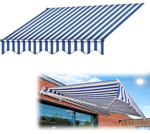 Terrassenmarkise für manuell einziehbare Markisen, 5,5 x 2 m (18 x 6,5 Fuß)