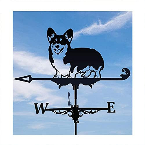 XINYUNFEI Wetterhahn Metall für Garten Gärten Stahl Weathervane Dächer Rasenwetter Flügel Gartenarbeit Metall Wind Vane Terrasse Yard Ornamente(E)