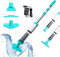 Aspirateur de Piscine sans Fil, 3 en 1 Rechargeable Aspirateur Manuels de Piscine Portable avec Manche Télescopique, Nettoyeur de Piscine Électrique pour Piscine, Spa, Jaccuzi
