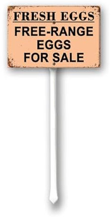 Geroclonup Letrero de metal con estaca para valla, puerta delantera, césped, jardines y negocios, decoración al aire libre, 20 x 30 cm