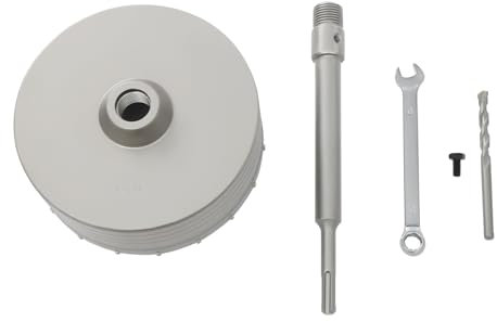 Kernbohrer Bohrkrone Steckdose Betonlochsäge Lochöffner mit Verbindungsstange Lochöffner-Kit Hochpräzises Bohren Bohrkrone für Rote Ziegelwände, Betonwände 160mm
