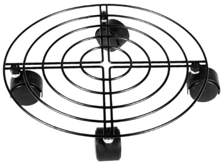 Soporte de plantas rodantes, rodillos de plantas con ruedas | Round Multifuncional Drining Botser,Carro de flores de servicio pesado carro de flores, motor deslizante para jardín, patio, interior, pat