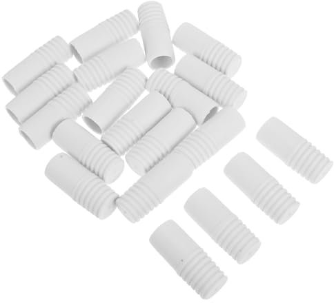 HOLIDYOYO 20pcs Handle Mop Broom Replacement Accessories Threaded Tube Tips Hollow Rod for Home Cleaning Tools Easy Installation and Versatile Use