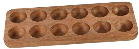 Alipis Vassoio Per Uova In Legno Di Acacia Portauova Da Banco Portauova Da Frigorifero Portauova In Legno Portauova Da Cucina Portauova Da Frigorifero Portauova Da Cucina