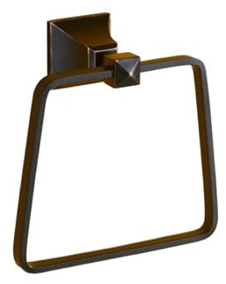 European Style Bronze Square Towel Ring Wall Mounted Bathroom Rack with Elegant Design Premium Accessories